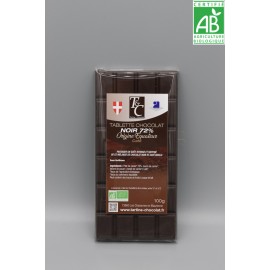 Tablette Chocolat Noir 72% Café